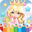 Princess Paint Draw Coloring good drawings for kid icon