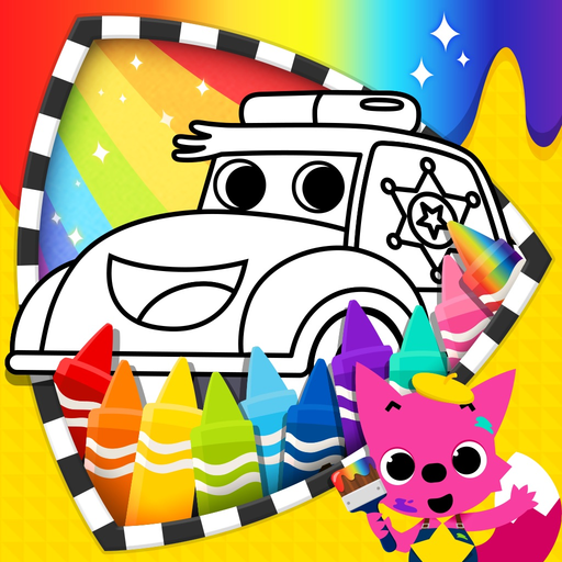 Cars Coloring Book PINKFONG app icon