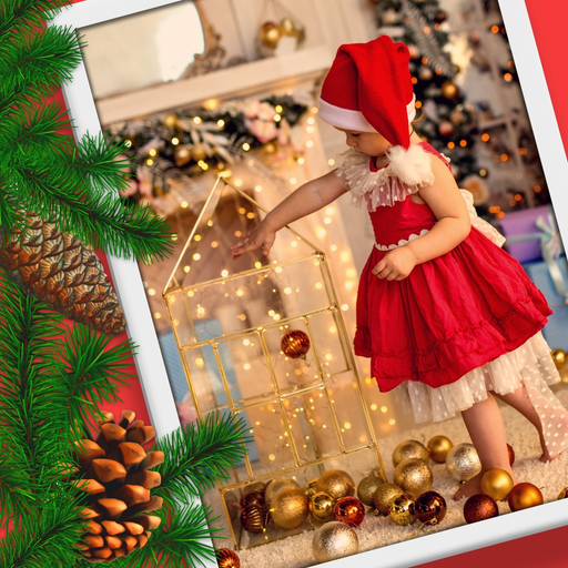 Christmas photo frames editor. app icon