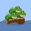 Frog Log - Some frogs just cant swim icon