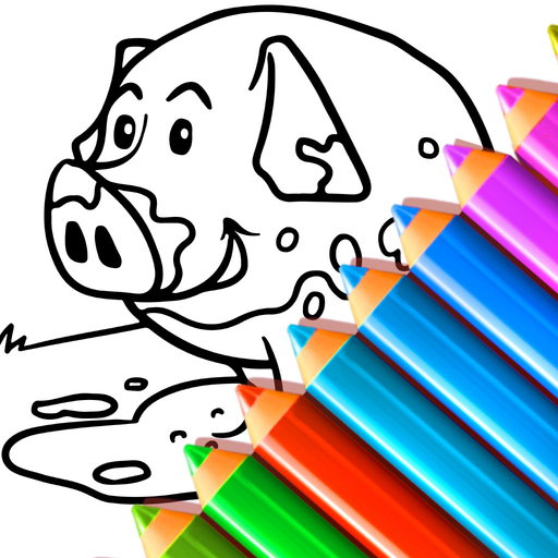 Animal Coloring Books for Kids app icon