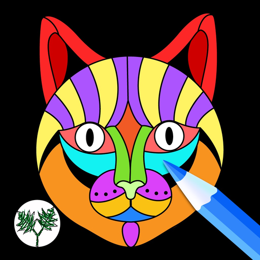 Creative Cats Art Class-Stress Relieving Coloring Books for Adults FREE app icon