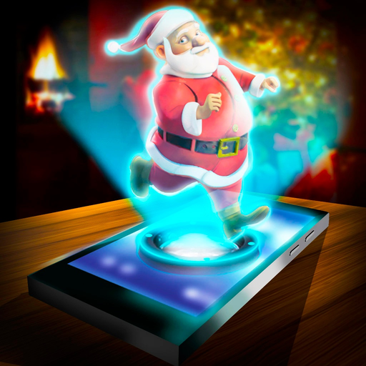 Hologram Santa 3D Simulator app icon