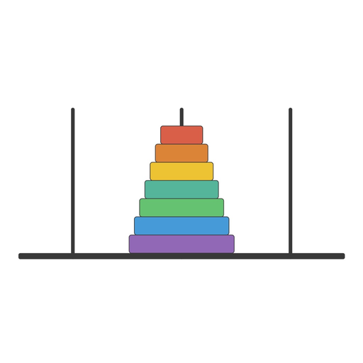 Flat Tower Of Hanoi app icon