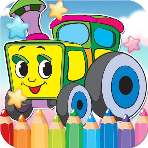 Car Drawing Coloring Book - Cute Caricature Art Ideas pages for kids app icon