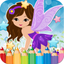My Little Angle Fairy Tales Drawing Coloring Book - cute caricature art ideas pages for kids icon