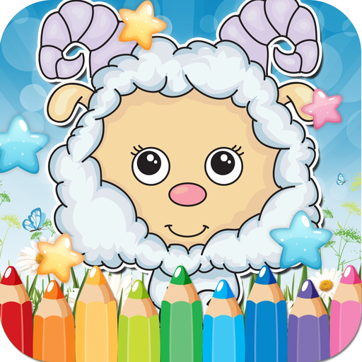 Farm Animals Drawing Coloring Book - Cute Caricature Art Ideas pages for kids app icon