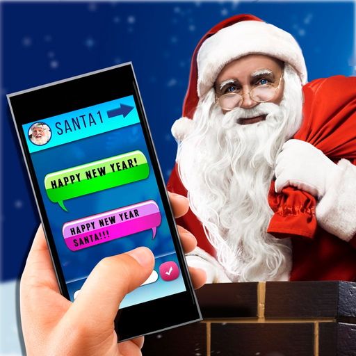 Fake SMS Santa Joke app icon