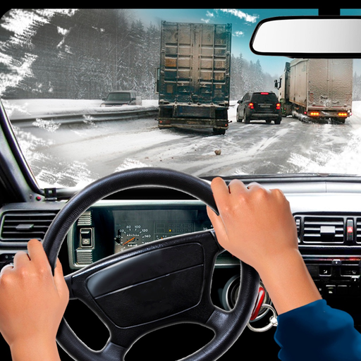 Winter Race in Car Lada Taz app icon