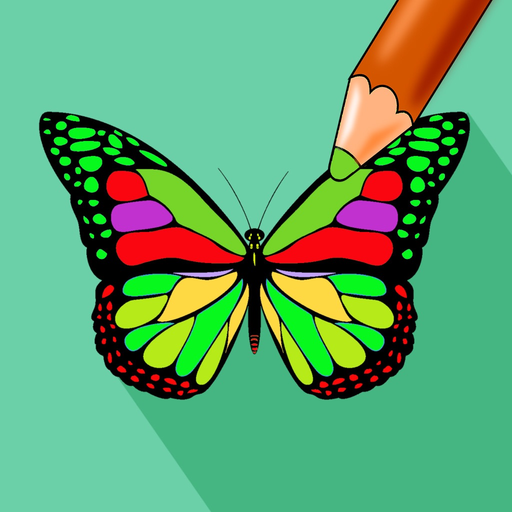 Butterfly Color - Coloring Book for Stress Relief app icon