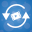 Video rotate + flip video easy icon