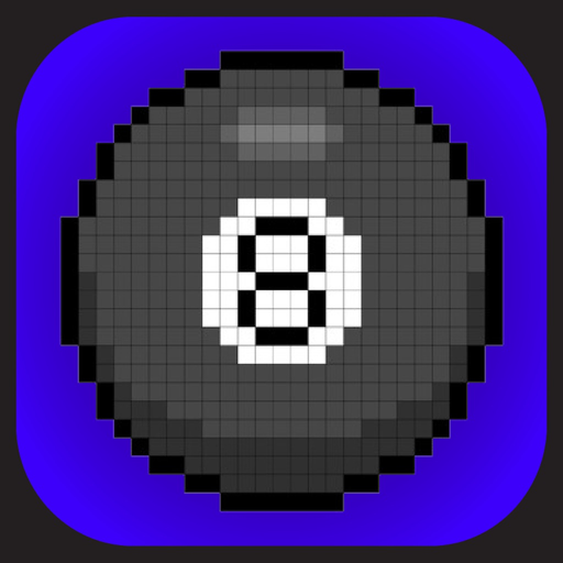 Magic 8 bit 8 ball app icon