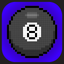 Magic 8 bit 8 ball icon