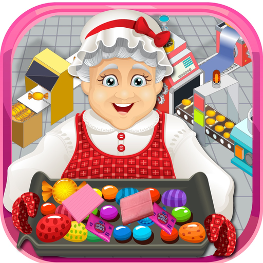 Granny's Candy & Bubble Gum Factory Simulator - Learn how to make sweet candies & sticky gum in sweets factory app icon