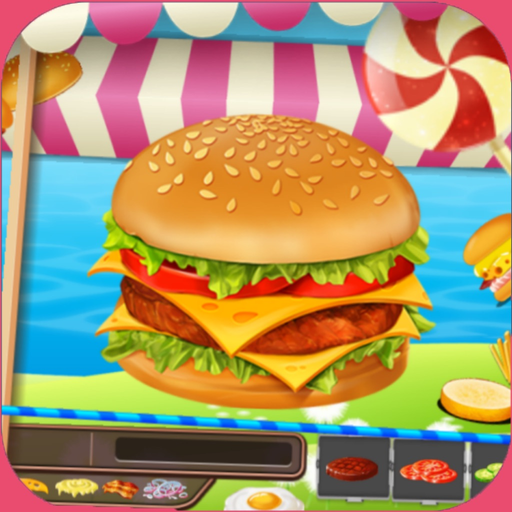 Hamburger Star Cooking Game - maker food burger for girls and boys app icon