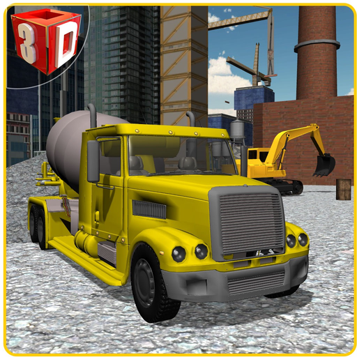 Concrete Excavator Simulator – Operate crane & drive truck in this simulation game app icon
