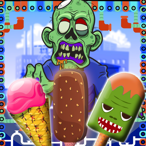 Zombie Ice Cream Factory Simulator - Learn how to make frozen snow cone,frosty icee popsicle and pops for zombies in this kitchen cooking game app icon