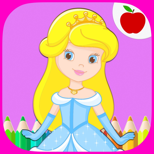Princess Coloring Book Game for Kids app icon