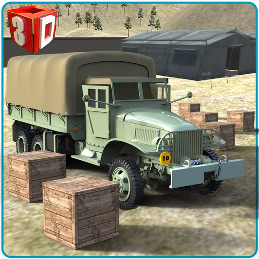 Army Cargo Truck Simulator - Deliver food supplies to military camps in this driving simulation game app icon