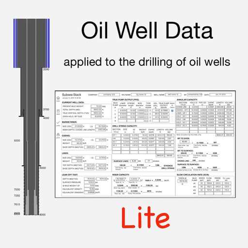 Oil Well Data Lite app icon