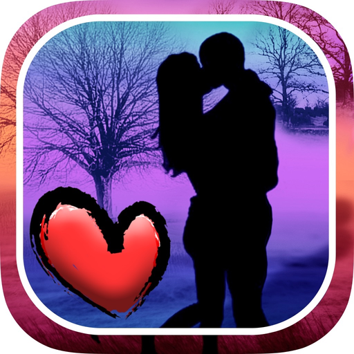 Love quotes  - Romantic photos with messages app icon