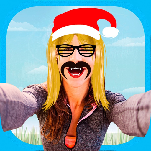Funny stickers filters app icon