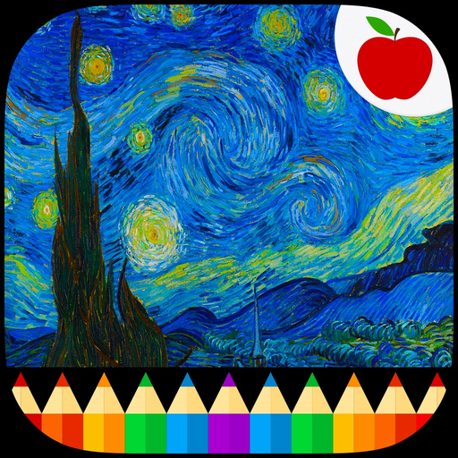 Van Gogh Paintings - Coloring Book for Adults app icon
