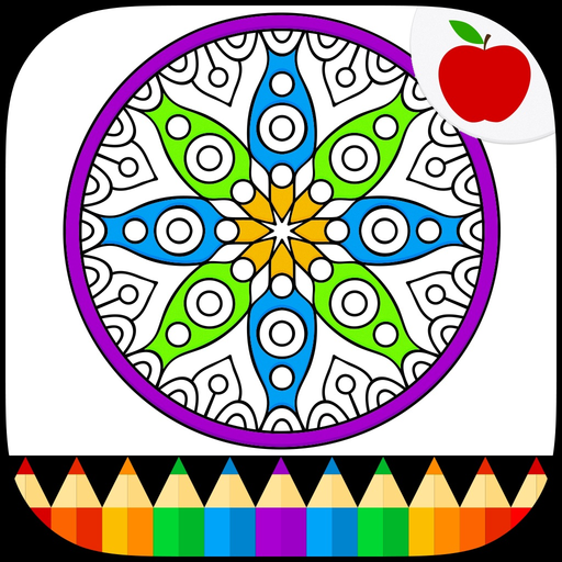 Mandalas Adult Coloring Book app icon