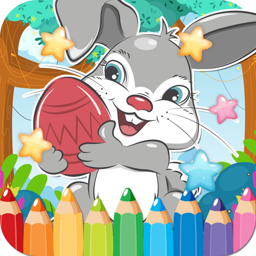 Coloring Book Rabbit Drawing Pages - free learning painting cool games for the kids girls app icon