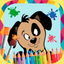 Book of dogs to paint icon
