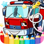 Car Fire Truck Free Printable Coloring Pages For Kids icon