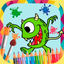 Book of monsters to paint icon