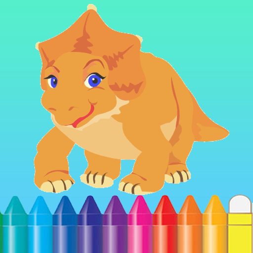 Dinosaur Coloring Book - Dino Drawing for Kids Free Games app icon