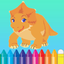 Dinosaur Coloring Book - Dino Drawing for Kids Free Games icon