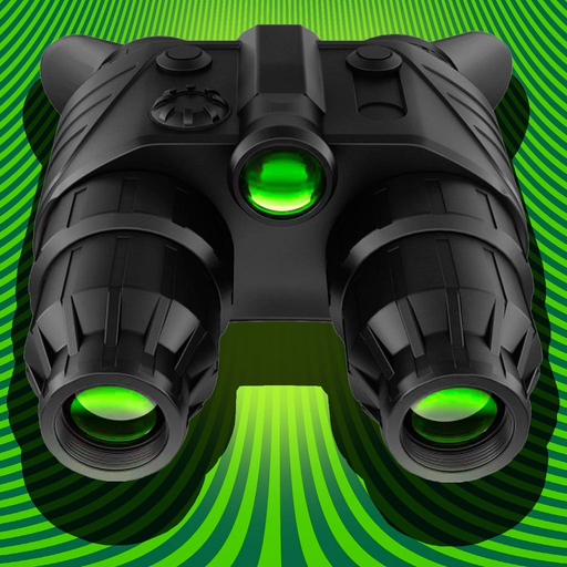 Night Vision True HDR - See In The Dark (NightVision Real In Low Light Mode) Green Goggles Binoculars with Camera Zoom Magnify (Video, Photo) and Private / Secret Folder Pro app icon