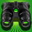 Night Vision True HDR - See In The Dark (NightVision Real In Low Light Mode) Green Goggles Binoculars with Camera Zoom Magnify (Video, Photo) and Private / Secret Folder Pro icon