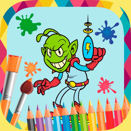 Book of aliens to paint app icon