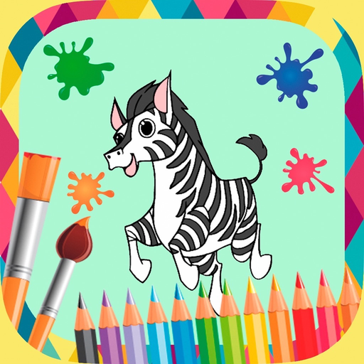 Book of animals to paint app icon