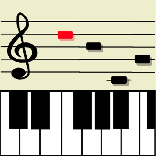 Music notes training for piano app icon