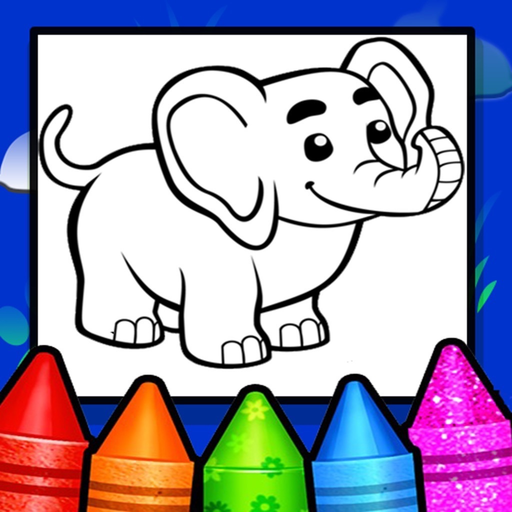 Animals & Birds Coloring book app icon