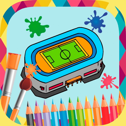 Houses book to paint app icon