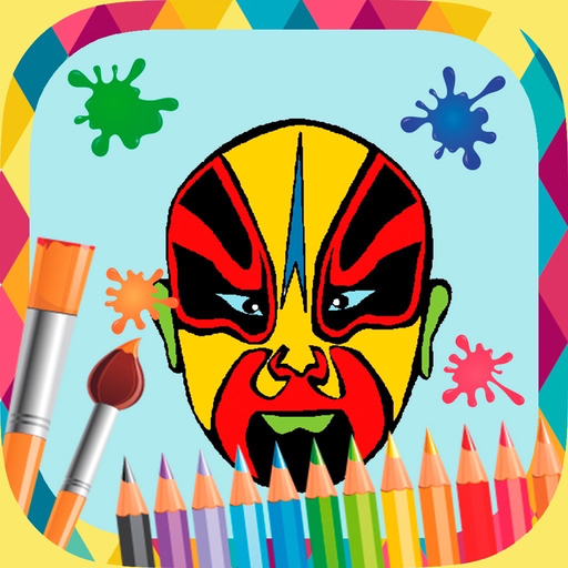 Paint carnival masks app icon