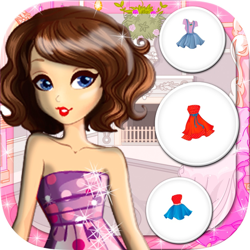 Dress dolls and design models – fashion games for girls of all ages app icon
