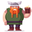 Scandinavian mythology icon