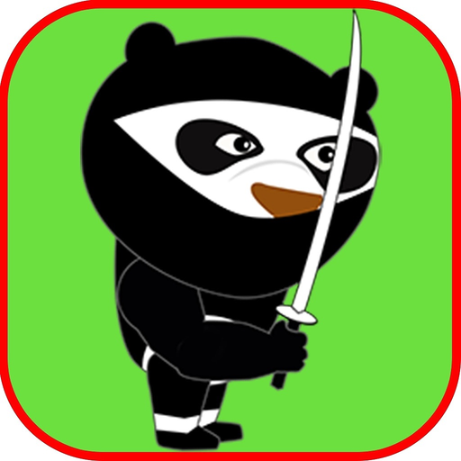 Ninja Panda Bear Cutting app icon