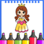 Princess Coloring Drawing Book icon