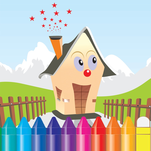 Dream House Coloring Book - Home Drawing for Kid free Games app icon