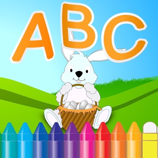 ABC Alphabet animals coloring book and drawing A-Z for kids app icon