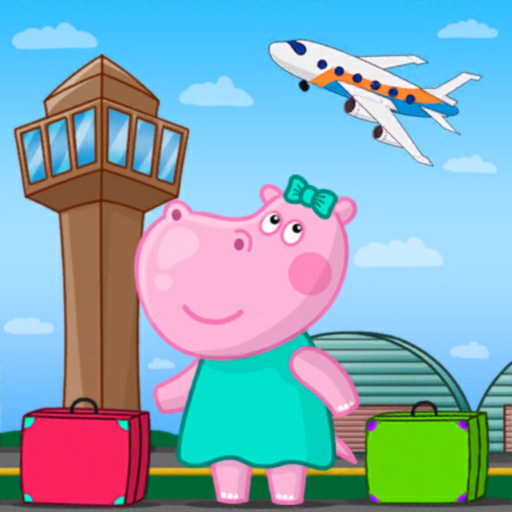 Hippo in Airport: Fun travel app icon