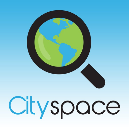 Cityspace - View cities from a satellite eye view app icon